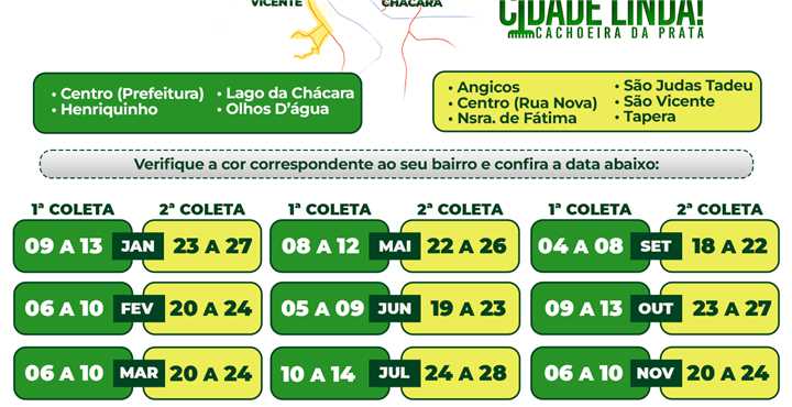 Calendrio Anual de Coleta de Entulho